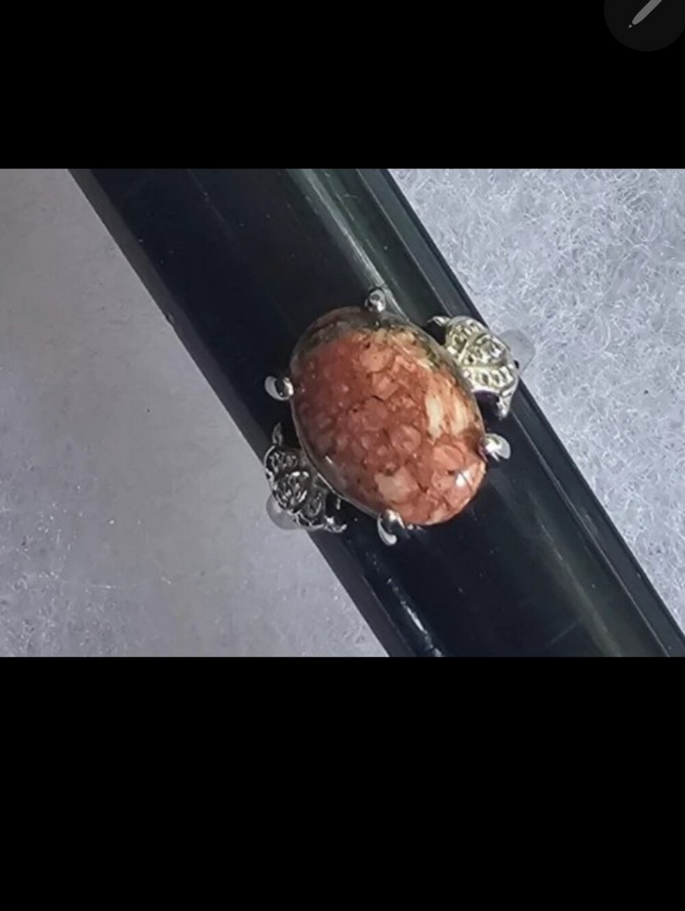 ROSITA JASPER POLISHED CABECHON NEW SIZE 7 RING